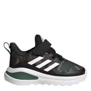 Image of adidas FortaRun Sport Running Elastic Lace and Top Strap - Black