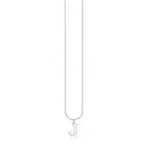 Image of Silver Letter J Necklace KE2019-001-21-L45v
