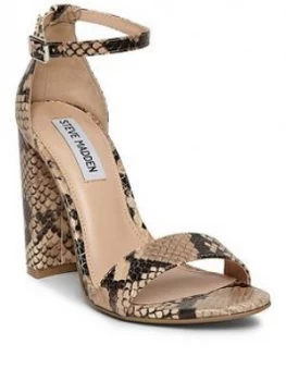 Image of Steve Madden Carrson Heeled Sandals - Snake Print