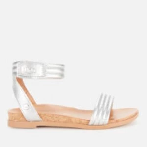 Image of UGG Kids Ethena Two Part Sandals - Silver - UK 9 Kids