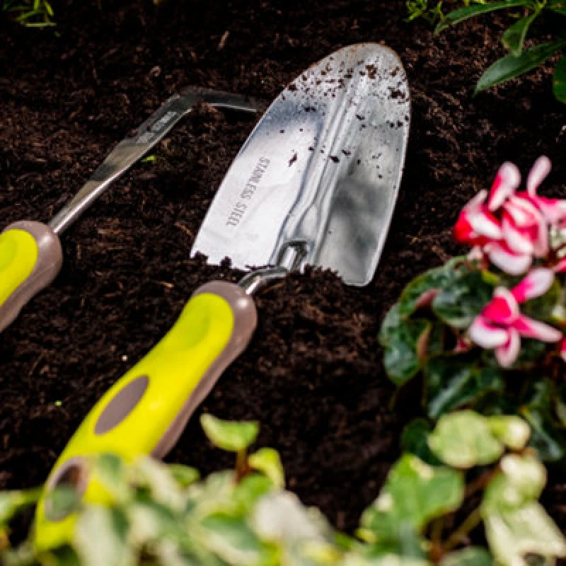 Image of Garden Gear Stainless Steel Hand Trowel For Gardening, Ergonomic Handle