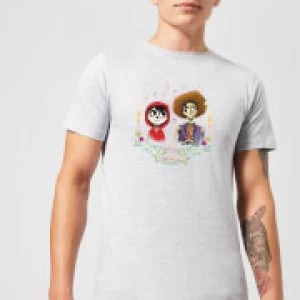 Image of Coco Miguel And Hector Mens T-Shirt - Grey - S