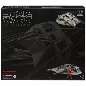 Image of Hasbro Star Wars The Black Series Snowspeeder Vehicle and Dak Ralter Figure
