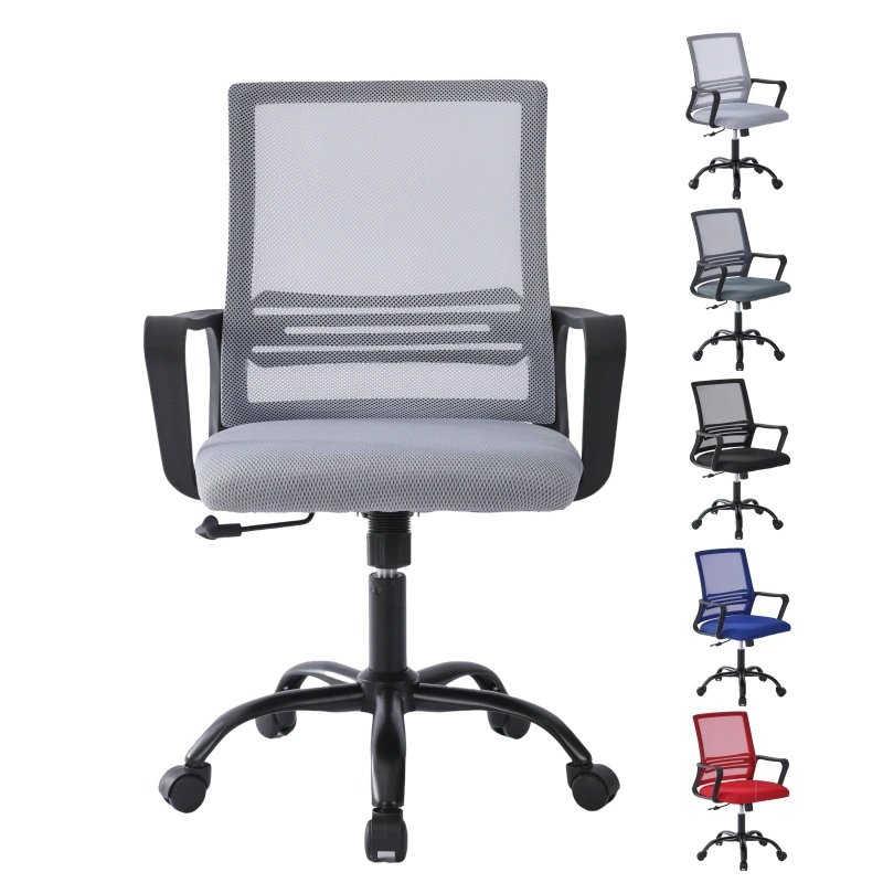 Image of MCC Direct Mesh Back Office Chair On Castor Wheels light Grey MESHLGREY