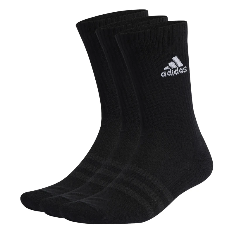 Image of adidas CUSHIONED CREW SOCKS 3 PAIRS - Black C8 - C13