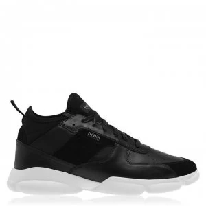 Image of Hugo Boss Rapid Hi Top Trainers Black 001 Men