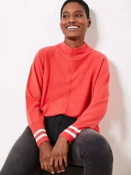 Image of Mint Velvet Mint Velvet Watermelon Stripe Cuff Jumper