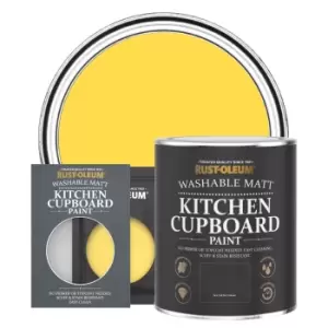 Image of Rust-Oleum Kitchen Cupboard Paint - LEMON SORBET - 750ml