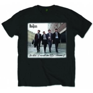 Image of The Beatles On Air Black Mens TShirt: X Large