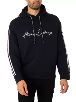 Image of Striped sleeves Signature Hoodie