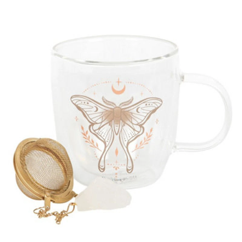 Image of Something Different Something Different Luna Moth Double-Walled Mug Set Multi One Size Unisex 5063652152171