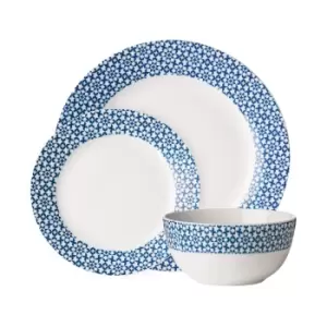 Image of Blue 12 Piece Dinner Set