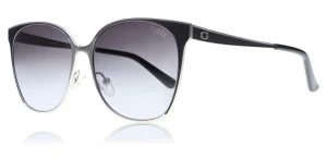 Image of Guess GU7458 Sunglasses Black / Silver 11B 58mm