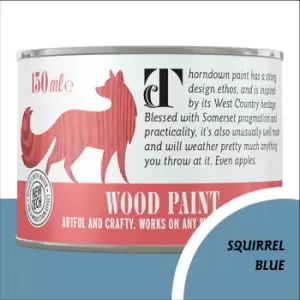 Image of Thorndown Squirrel Blue Wood Paint 150ml