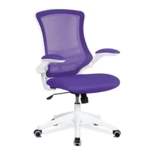 Image of Nautilus Lunar Frame Mesh Chair, White/Purple