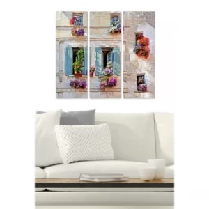 Image of MDF297356723 Multicolor Decorative MDF Painting (3 Pieces)