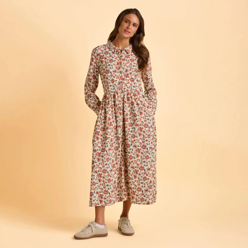 Image of Brakeburn Bella Dress Cream female UK 08