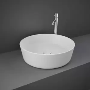 Image of Rak Ceramics - rak Feeling Round Countertop Wash Basin 420mm Wide - Matt White