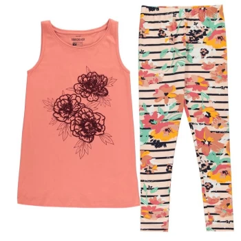 Image of SoulCal Swing Vest Set Junior Girls - Rust Floral