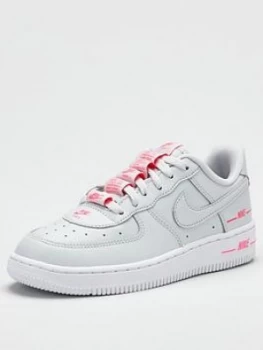 Image of Nike Force 1 Lv8 Infant Trainer - Grey/Pink, Size 2