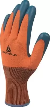 Image of Delta Plus VE733 Latex Coated Polyester Latex Gloves, Size 10