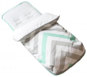 Image of My Babiie Mint Chevron Cosytoes.