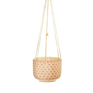 Image of Sass & Belle Red Love Heart Hanging Planter