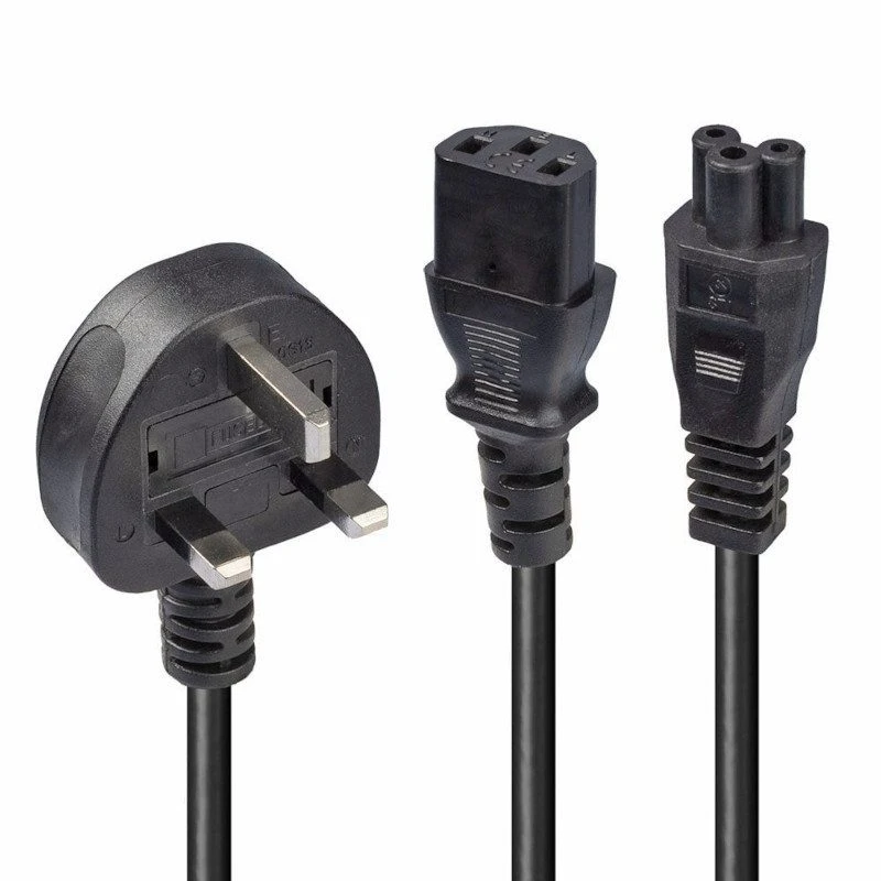 Image of FDL 2M UK MAINS PLUG TO C13 & C5 SPLITTER CABLE
