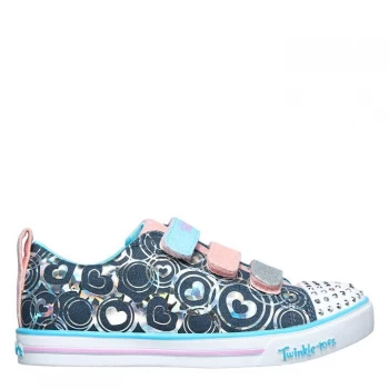 Image of Skechers Sparkle Hart Junior Girls Trainers - Blue
