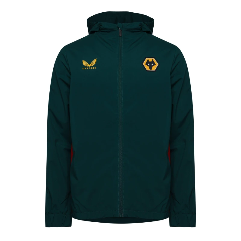 Image of Castore Castore Wlvs LwT Jkt BtnclGrdn/SvyRd male S