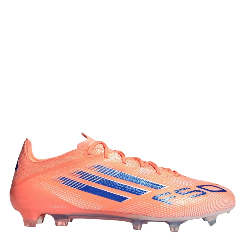Image of adidas F50 Elite Adults Firm Ground Football Boots Orange/Blue male 6 (39.3)