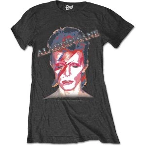 Image of David Bowie - Aladdin Sane Womens Medium T-Shirt - Black
