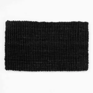 Image of Esselle Whitefield 45X75Cm Black Boucle Mat