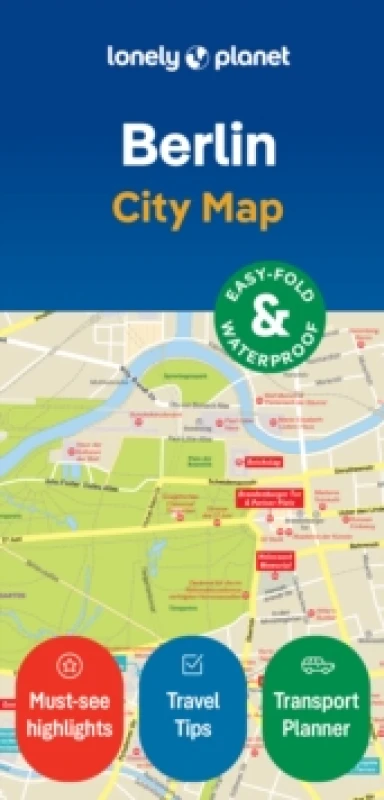 Image of Lonely Planet Berlin City Map : Durable, Waterproof, Easy-Fold Planning Map with Attractions & Walking Tours Sheet map, folded