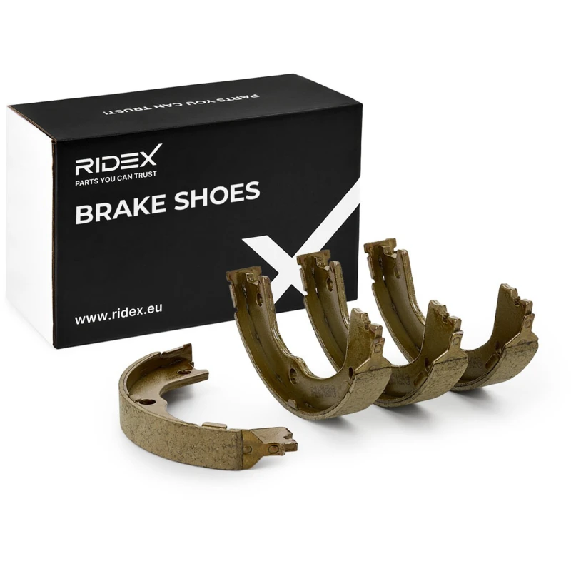 Image of RIDEX 70B0109 Brake Shoes Rear Axle, Ø: 190,0mm, without lever Brake Shoe Set (70)