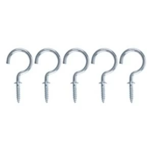 Image of BQ Zinc Effect Metal Cup Hook Pack of 25