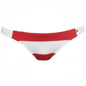 Image of Tommy Bodywear Stripe Bikini Briefs - 620 PIQUE RED