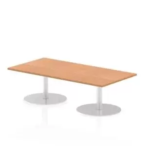 Image of Italia Poseur Table Rectangle 1600800 Top 475 High Oak
