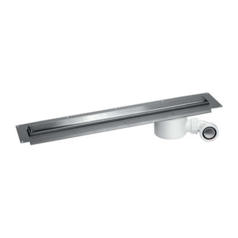 Image of McAlpine CD700-O-B Brushed Stainless Steel Slimline Channel Drain - 648mm Silver