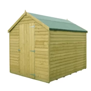 Image of Shire 8x6ft Pressure Treated Overlap Garden Shed