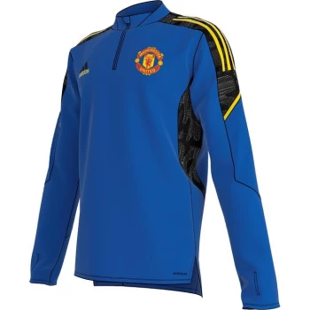 Image of adidas Manchester Uited European Training Top 2021 2022 - Blue