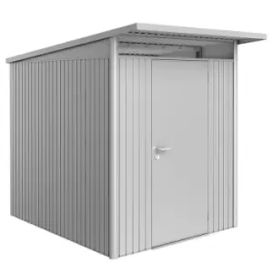 Image of Biohort AvantGarde Metal Shed A2 Standard door 5' 9'' x 8' 5'' - Metallic Silver