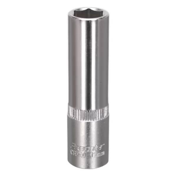 Image of Genuine SEALEY S3811D WallDrive® Socket 11mm Deep 3/8Sq Drive