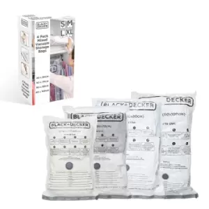 Image of Black & Decker Black + Decker Vacuum Bag 4 Pack - Assorted Sizes