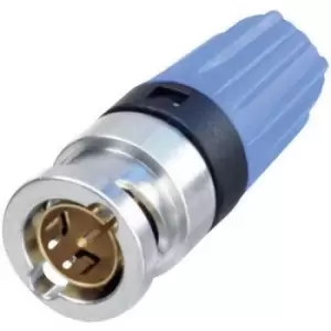 Image of Neutrik NBNC75BLP9 NBNC75BLP9 BNC connector Plug, straight 75 Ω