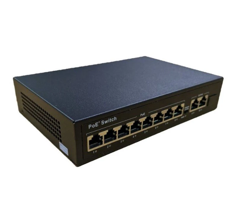 Image of FDL 8 PORT PoE + 2 UPLINK GIGABIT PoE+.DESKTOP SWITCH - 120W