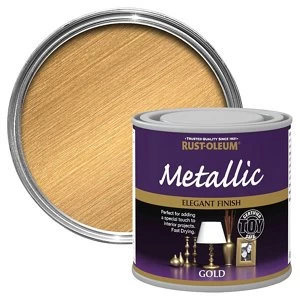 Image of Rust-Oleum Gold effect Multi-surface Special effect Paint 250ml