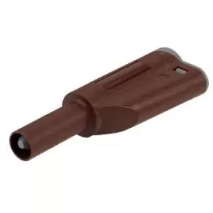 Image of PJP 1066-Bn Stackable Shrouded 4mm Plug Brown