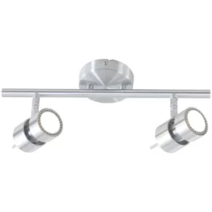 Image of Sienna Natasha Twin Spotlight Steel Brushed