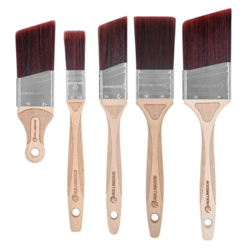 Image of Draper Rollingdog Doberman Paint Brush Set 5Pc Synthetic Bristle Beech Handle
